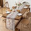 Yousheng Вышитая Цветами Скатерть-Дорожка Вышитая Цветами Тюлевая Скатерть-Дорожка Весенняя Летняя Скатерть-Дорожка для Дома Званого Ужина Праздничное Украшение