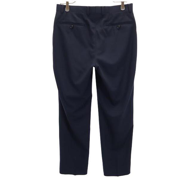 Lanvin Сделано в Японии шерстяные брюки слаксы 79 темно-синие мужские б/у