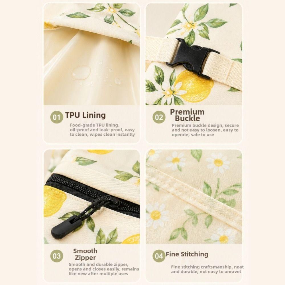 Lock Closure Bread Storage Bag Linen Cotton Beeswax Coated Bags New Sourdough Bread Bag for Baking