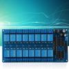 16-канальный релейный модуль Электромагнитная плата для ARM/AVR PIC ПЛК Низкоуровневый триггер 12В