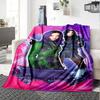 Fantasy Heroes Unite Flannel Blanket Super Soft Warm Cozy Blanket For Sofa Bed Office Travel Allseason Home Decor Gift