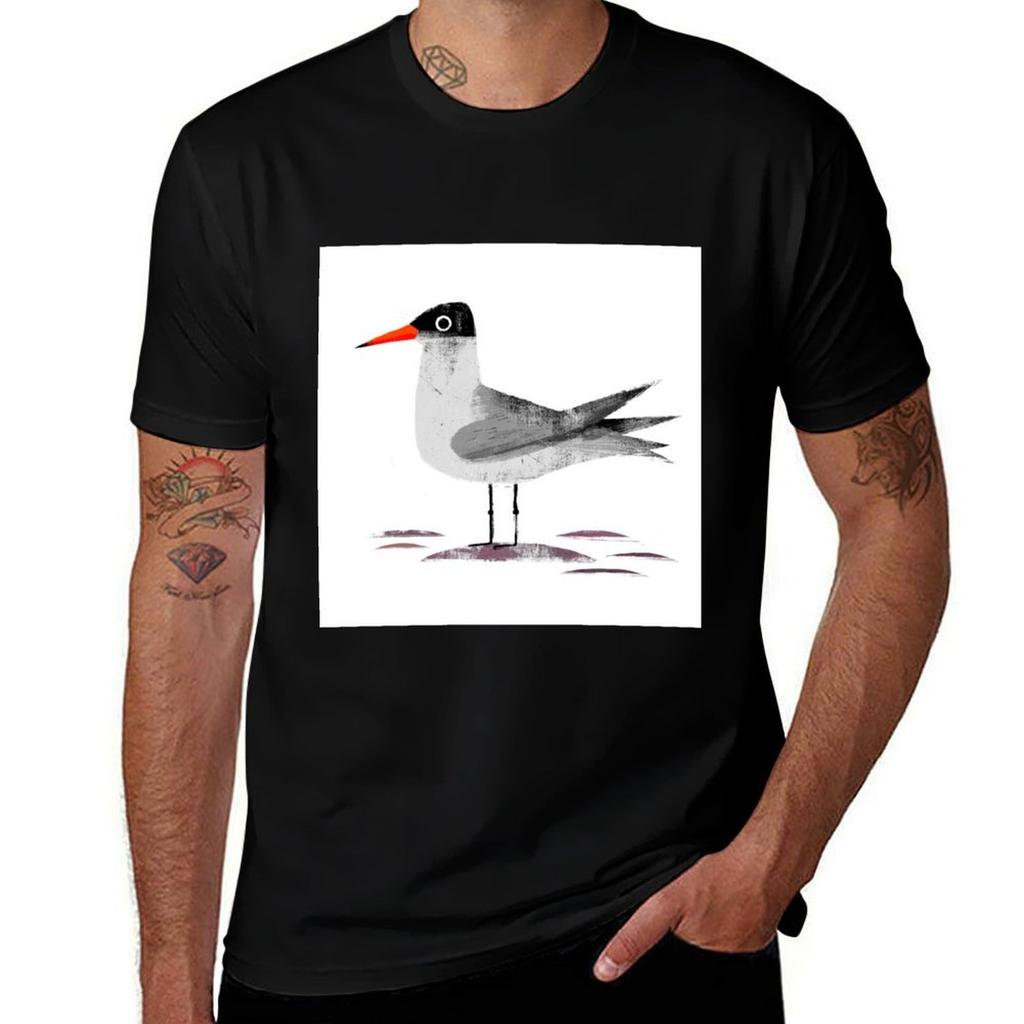 Caspian Tern TShirt Casual Basic Street Style TShirt