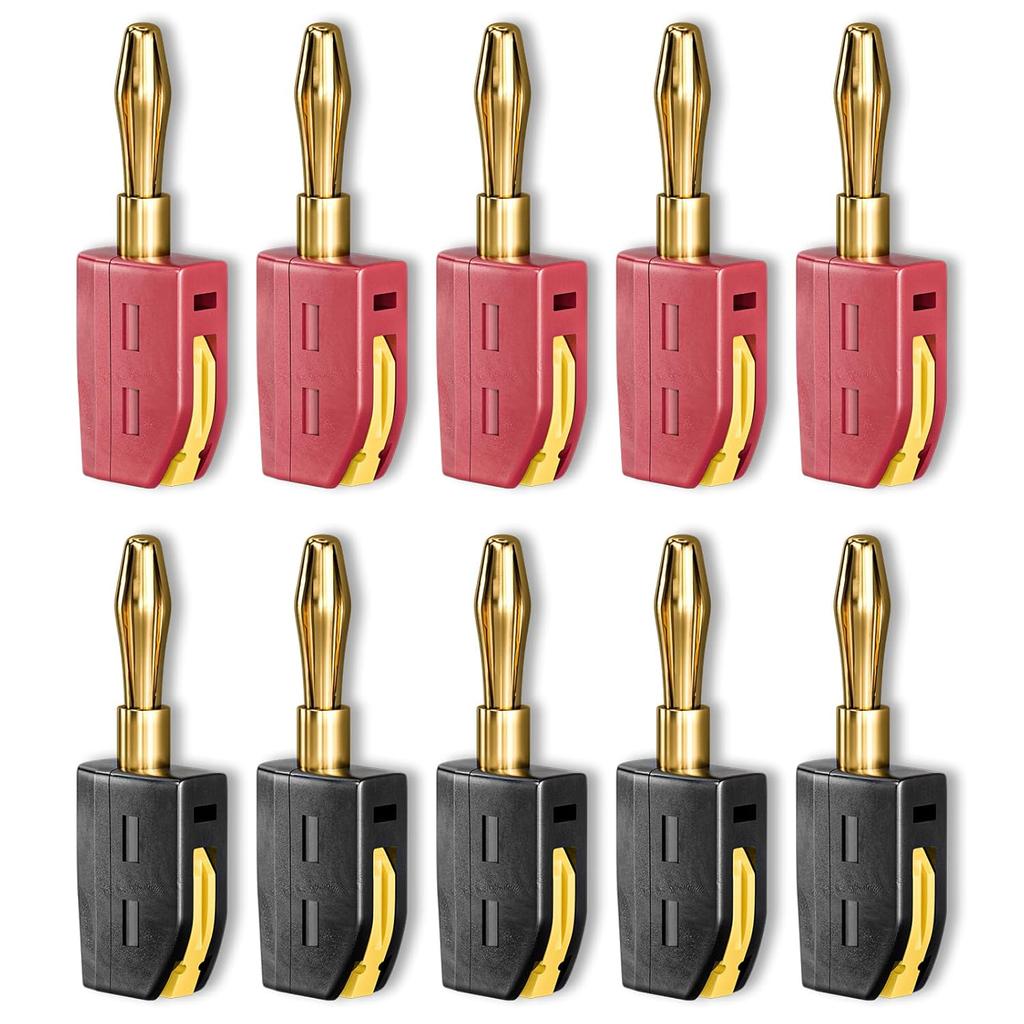 4mm No Solder Wire Connector High Current 32A Banana Plug Electrical Test Block Power Testing Instrument Plug Musical Speaker