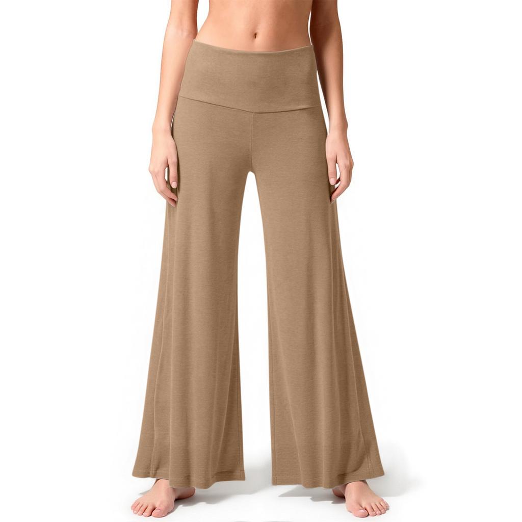 Women’s Wide Leg Yoga Pants High Waist Stretchy Flare Lounge Pants Soft Comfy Relaxed Fit for Daily Wear and Exercise