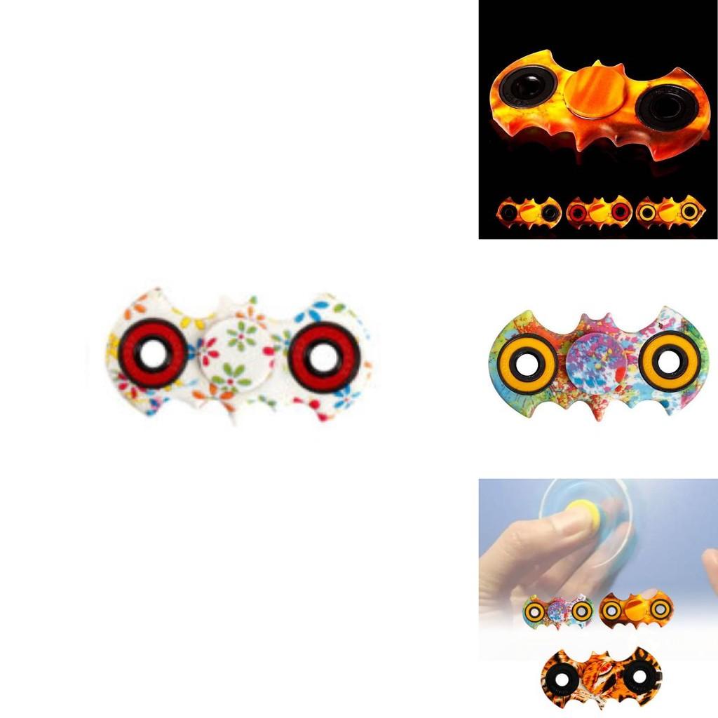 Бэтмен Спиннер для пальцев Снятие стресса Материал АБС нержавеющая сталь Желтый Красный Зеленый Голубой Черный