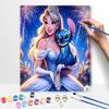 Disney Золушка Стич масляная живопись искусство набор для рисования ручная работа DIY подарок украшение дома ночь фейерверков романтическая принцесса креативное украшение