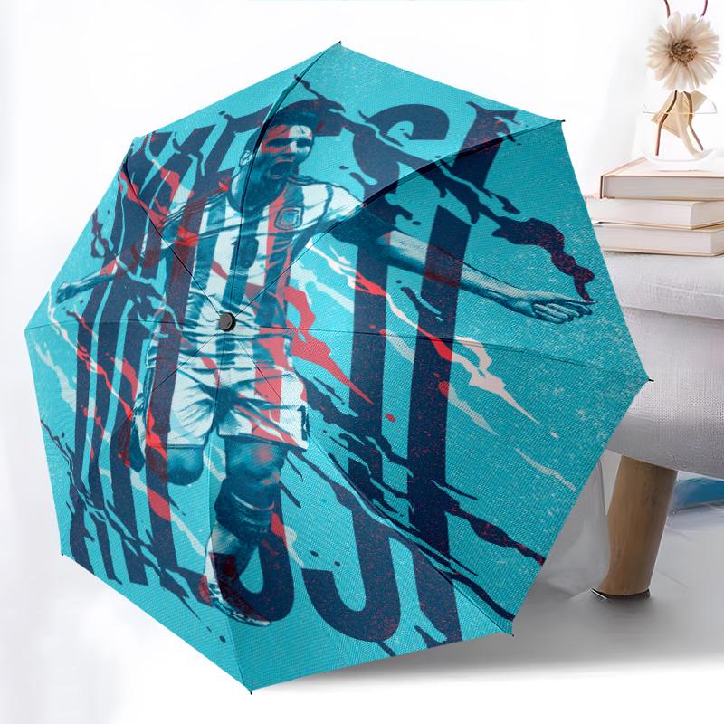 Lionel Messi: Argentina's Football Legend Folding umbrella durable travel outdoor Sun umbrella printing