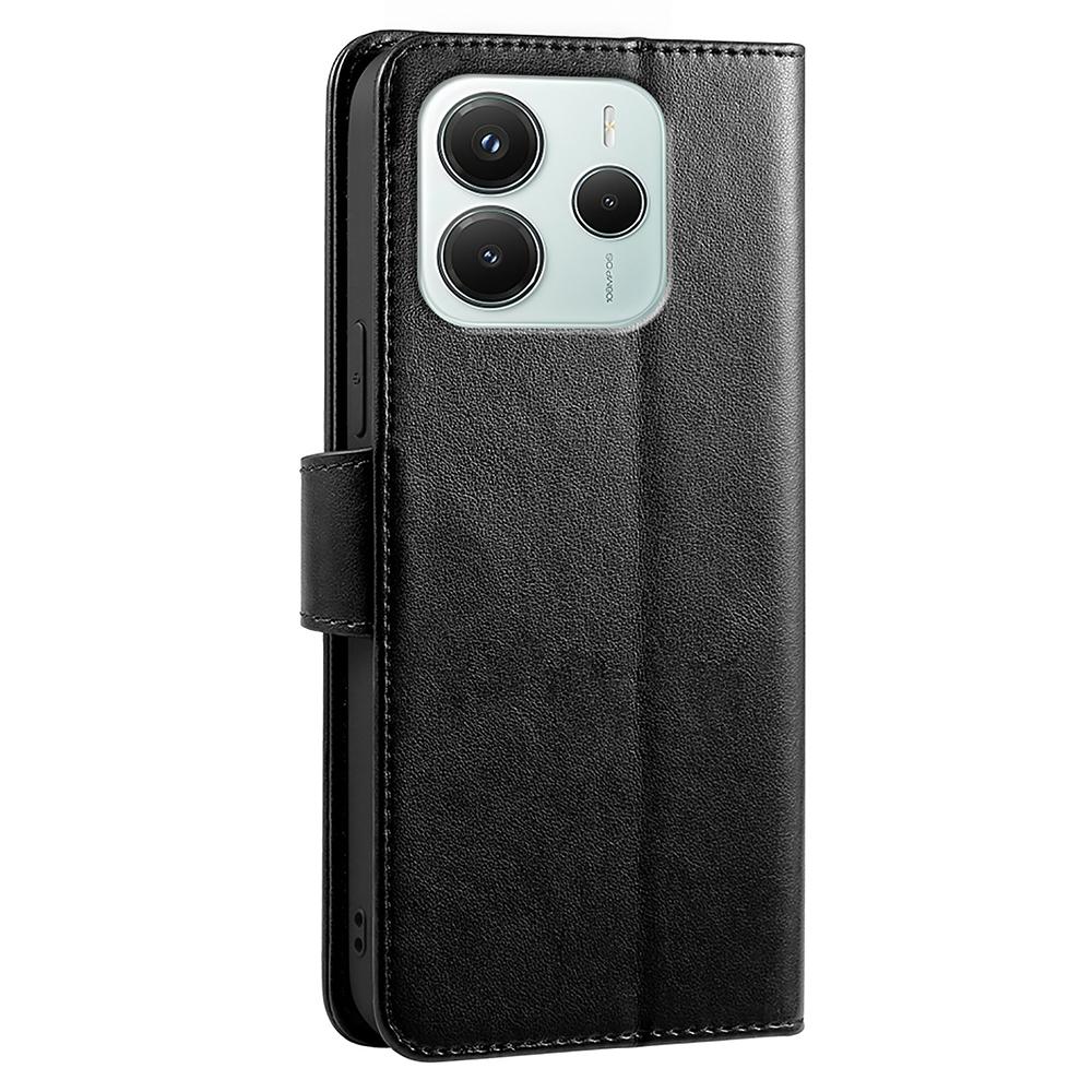 Для Xiaomi Redmi Note 14 4G (164,84мм) Чехол-подставка Держатель для карт Кошелек Кожаный чехол для телефона