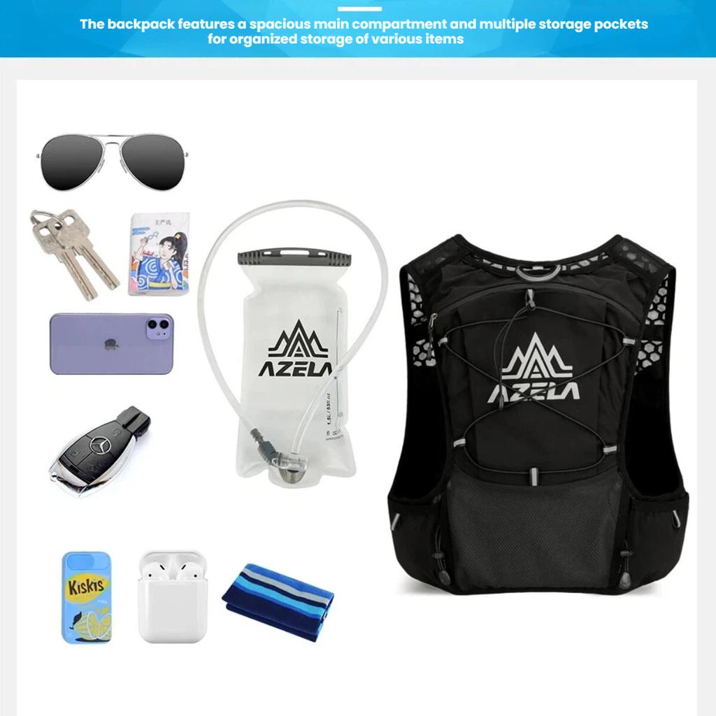 Outdoor Trail Running Backpack Ultralight Hydration Vest for Men Women Breathable Hiking Pack