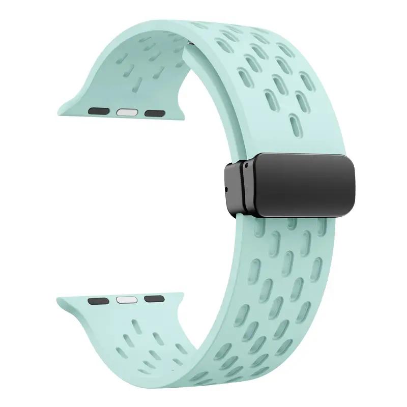 Силиконовый ремешок для Apple Watch band 49мм 45мм 44мм 42мм 46мм 40мм 41мм Браслет Correa iWatch Series 11 9 8 10 SE 7 6 5 Ultra 2