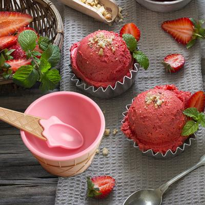 Ложка для мороженого Симпатичная форма Пищевой антипригарный антифриз нескользящая ручка