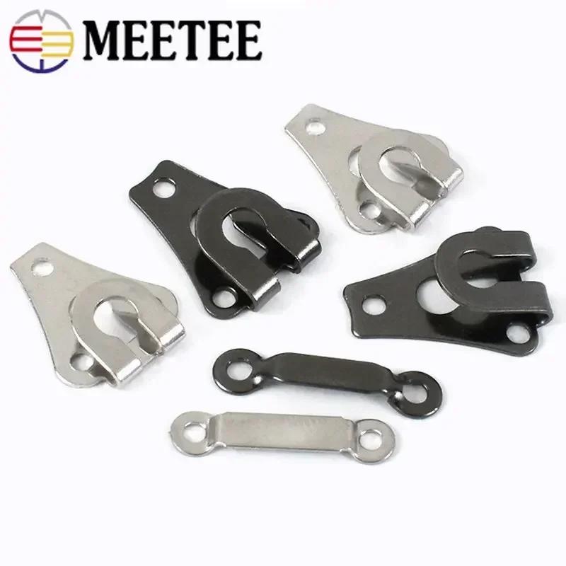 20-100 комплектов металлических крючков для брюк, брюк, пуговиц, костюма, пальто, пряжки, женская юбка, невидимая застежка, аксессуары для шитья своими руками