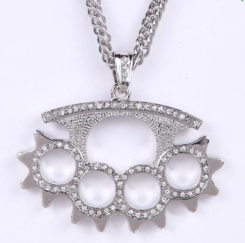 Hip Hop Ice Out Dollar Money Bag Necklace Shiny Cubic Zirconia Wallet Pendant for Men Women Hip Hop Rock Rap Cool Jewelry