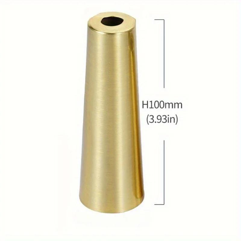 4pcs 100mm Furniture Cylinder/Conical Iron Foot Cover Copper Tip Table Chair Cap Protector Bottom Safety Mat Iron Foot Cover