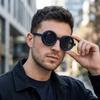 Rotatable Polarizing Round Sunglasses Lightweight Stylish Sunglasses  Unisex