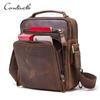 CONTACT'S Genuine Leather Messenger Bags Shoulder Bag For Men