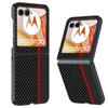 Высококачественный чехол-бампер из ПУ-кожи с текстурой Business Fiber для Motorola Razr 60 50 Ultra 2025 + 2025 Защитная задняя крышка Funda