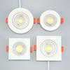 10pcs LED Downlight 5W 7W 9W 12W 3W Angle Adjustable Ceiling Lamp Spotlights Rotating AC220V 110V Indoor Lighting White Color