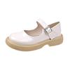 Retro British Style Women Leather Shoes Buckle Platform Casual Shoes Lolita Style Round Toe Ladies Mary Jane Shoes Zapatos Mujer