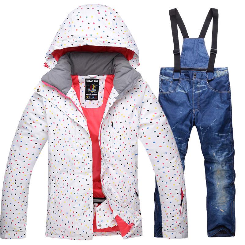 Зимний мужской и женский лыжный костюм, уличный теплый ветрозащитный водонепроницаемый костюм для катания на лыжах, сноуборде, мужская и женская лыжная куртка, лыжные штаны, зимний комбинезон