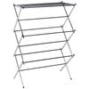 AmazonBasics Foldable Clothes Drying Stand Chrome Alloy Steel X X 36.8 74.9 106.1cm (Length/Width/Height)