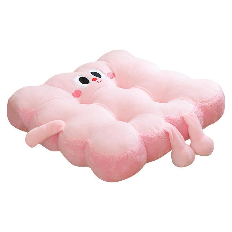 Мультяшная милая подушка для сиденья с выражением лица, офисная подушка для сидения, подушка-пердушка, подушка для стула для студенческого класса, подушка для автомобильного сиденья, тряпичная кукла