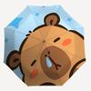 1PC Bear Cry Umbrella-8-Rib Reinforced, Automatic Open, Lightweight & Durable, Cute Fashion Accessory for Outdoor-T353