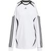 adidas Оригинальные футболки Adilenium Сезон 4 Teamgeist Fashion Свободная повседневная футболка с длинным рукавом и открытыми плечами Женские футболки KE9797