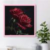 DIY Diamond Painting Dewy Rose Cross Stitch Kit Mosaic Art Diamond Painting Full Circle/Square Diamond Home Decoration