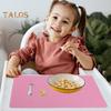 Silicone Placemat Heat Resistant Waterproof Meal Mat with Raised Edges Non-Slip Stain-Proof Baking Mat for Kids Crafts Countertop Protector