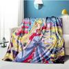 Cute Japanese Cartoon Plush S-Sailor Moons Blanket Light Four Seasons Family Light Sheet Sofa Cover Travel Warm Blanket