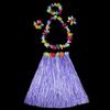 5pc/set Hula Show Hawaii Fancy Dress Costume Set Hawaiian Hula Skirt Grass Skirt  Ladies