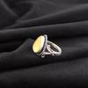 Кольцо из стерлингового серебра 925 пробы с желтым кошачьим глазом, Роскошные серебряные украшения ручной работы, Красивые украшения с кошачьим глазом в подарок