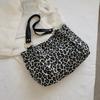 Yogodlns Новые модные сумки-тоут, холщовые сумки для покупок и путешествий, женские популярные сумки, леопардовые сумки на плечо большой вместимости
