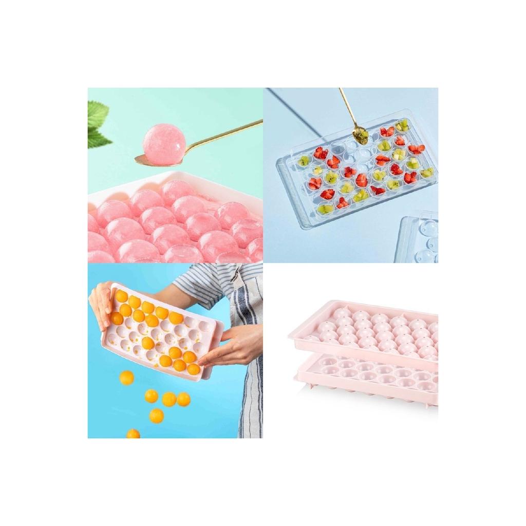 Мраморная форма для льда из 33 частей, круглая форма для льда из 33 камер с крышкой, форма для льда для презентации коктейлей