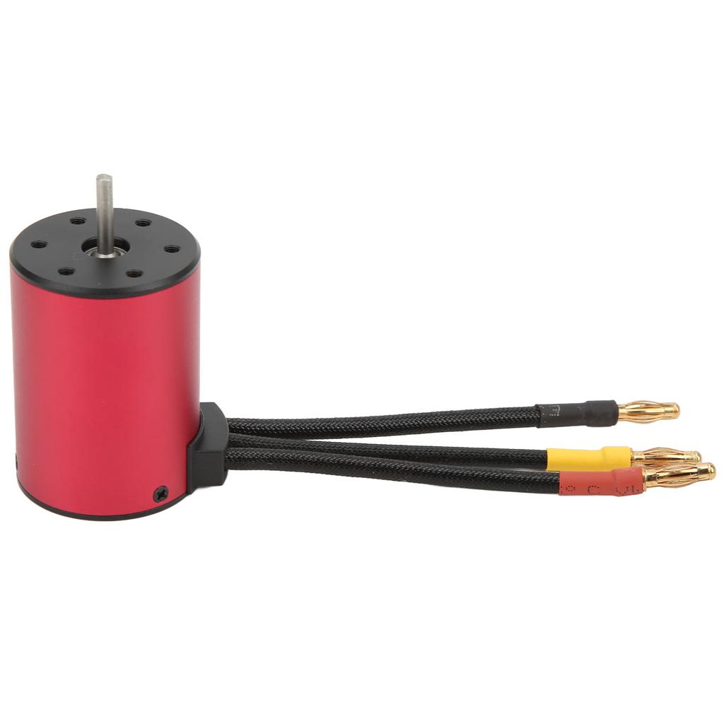 3650 2300KV Motor Waterproof 3.175mm Shaft Brushless Motor with 4mm Banana Plug for 110 RC Car