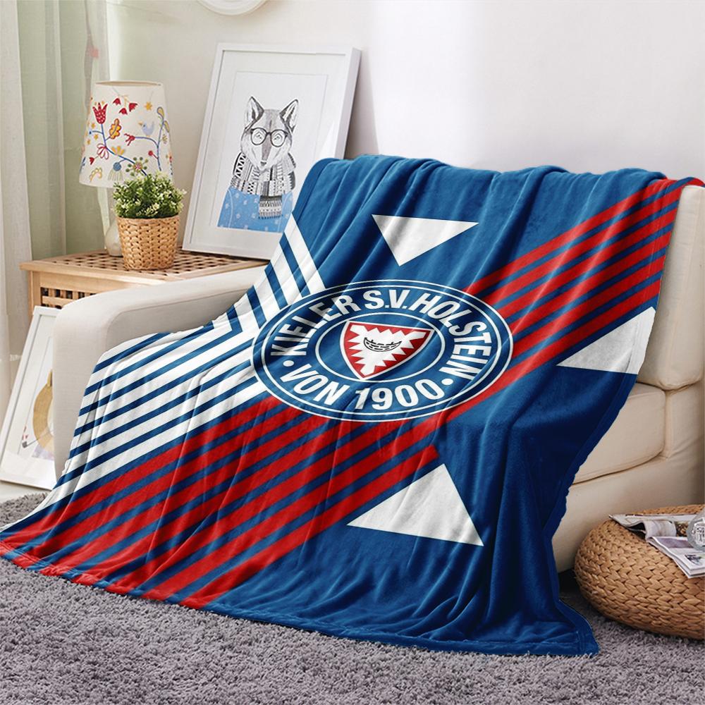 1PC Holstein Kiel Print Flannel Blanket, High quality Comfortable for All Seasons, Home Decor, Warmth and Comfort, Perfect for Christmas Gifts