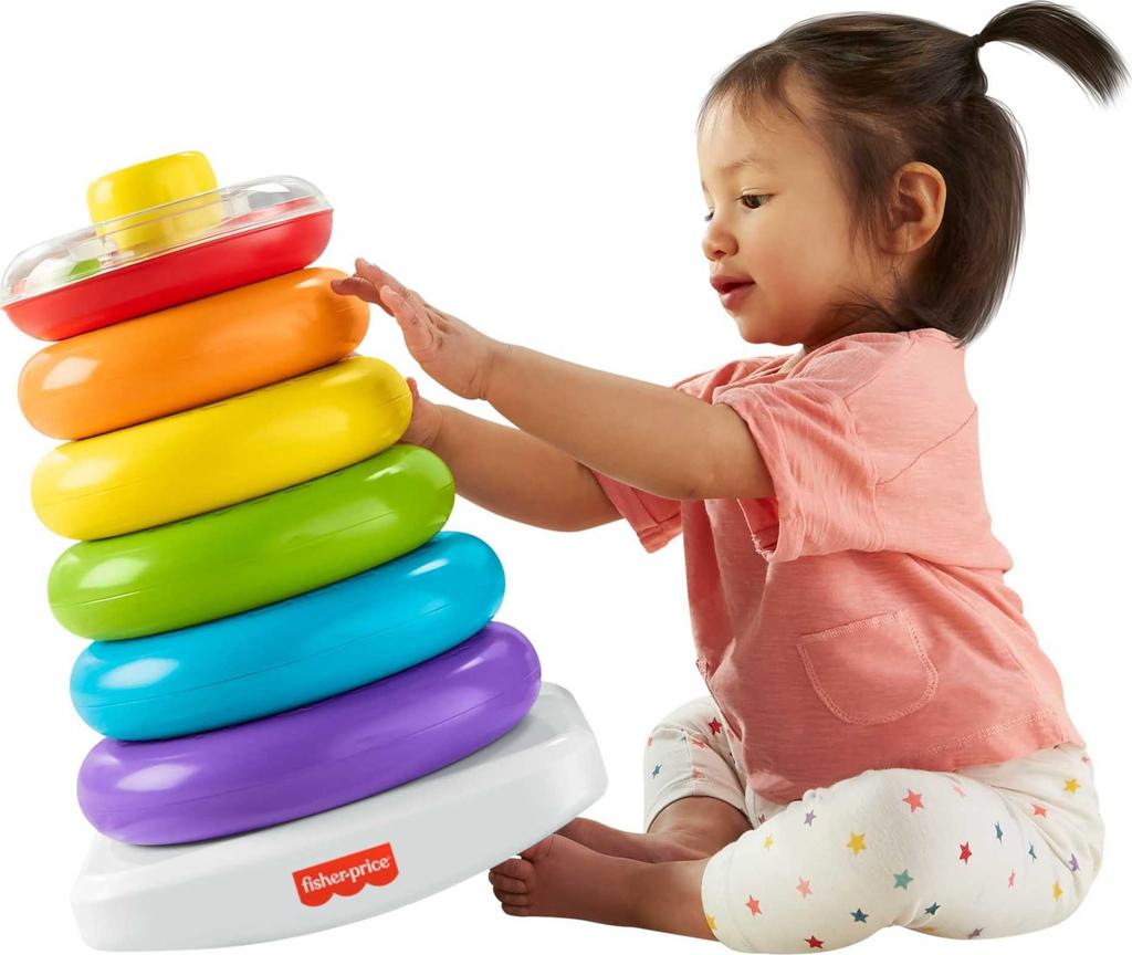 Jumbo Swinging Baby Educational Toy for Ages 1 and GJW15 Fisher-Price Tower, Toy, Up, Colorful,