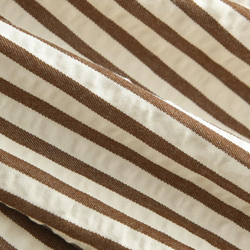 Женские летние повседневные брюки микроклеш в ретро-полоску 2024