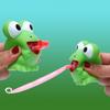 Fidget Toy Pinch Frog Dinosaur Sticking Tongue Out Creative Decompression Toy for Kids Portable Stress Relief Toy Christmas Birthday Gifts