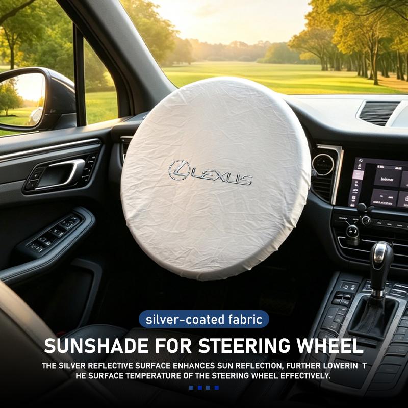 Summer Car Steering Wheel Anti-Heat Sun Shade Cover For Lexus RX350 IS250 CT200h ES250 ES300h NX300h IS200 GS300 JU5