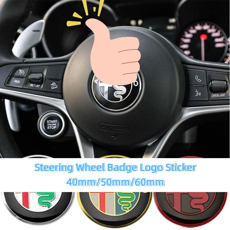 1pcs 40mm 50mm 56mm Car Styling Auto Accessories Steering Wheel Logo Badge Emblem Decals