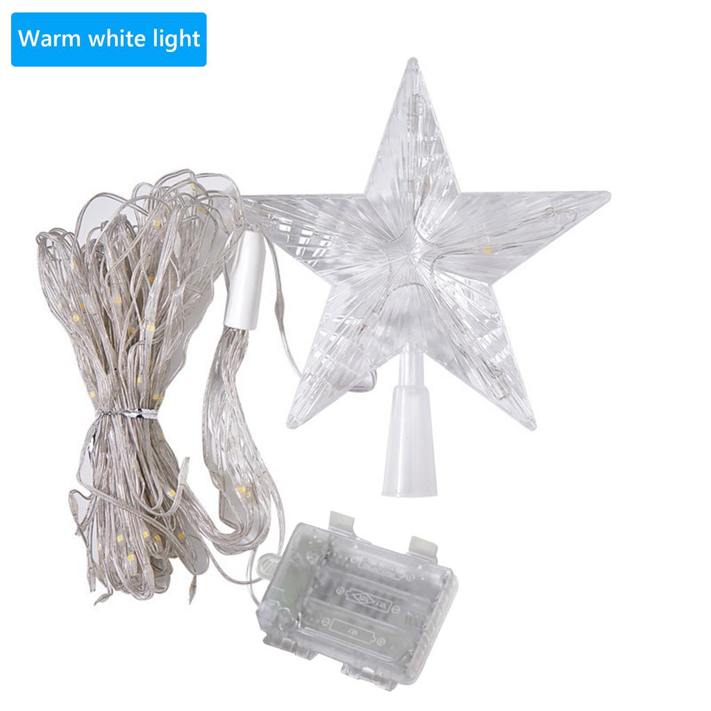 Waterfall Christmas Tree Light with Topper Star LED Lights Star String Lights for Yard Party Home Holiday