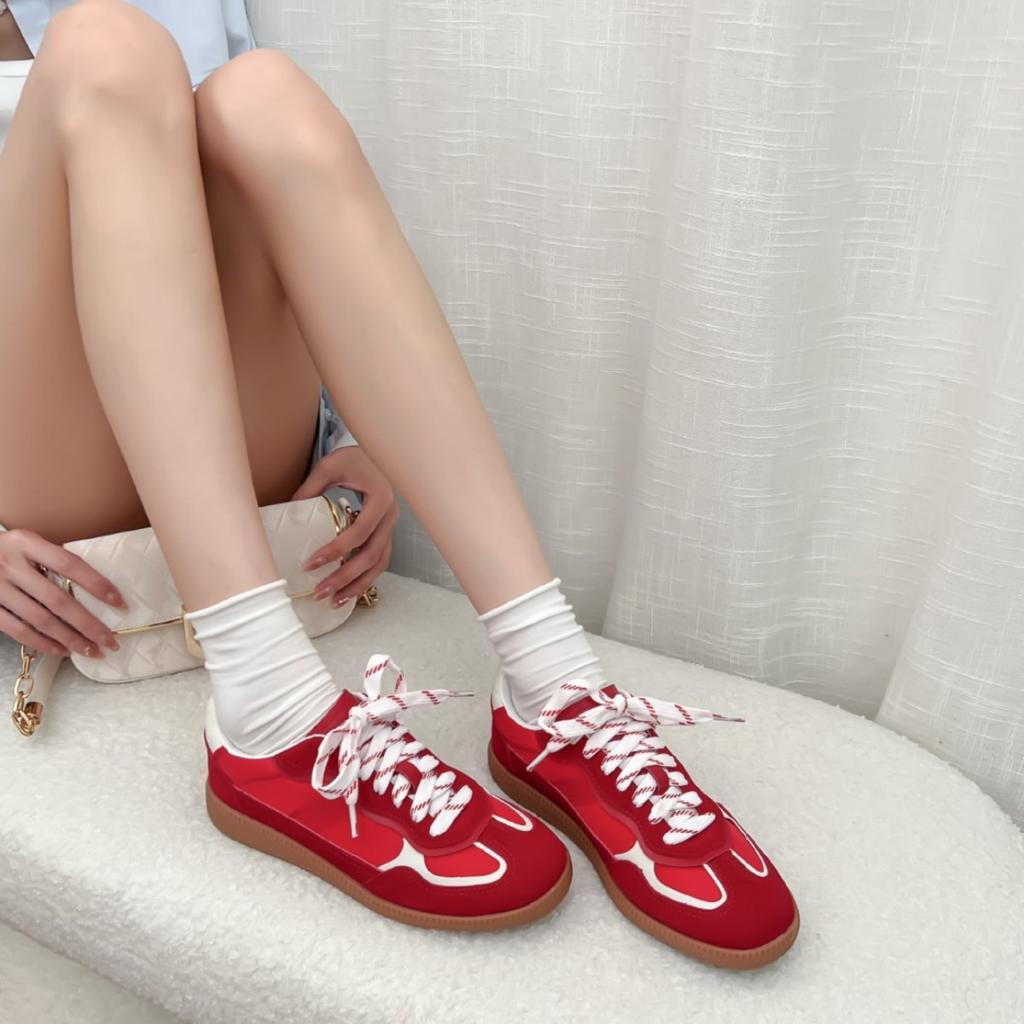 Retro German Training Shoes Platform Sports Shoes Women's Outer Wear Advanced Sense College Style Forrest Gump Shoes Women's Summer Versatile Women'