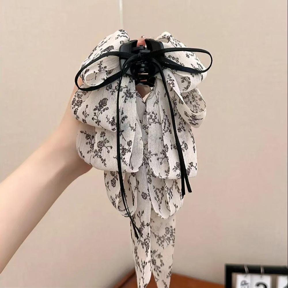 1Pcs Elegant Tail Clips Fashionable Hair Claw Durable Chiffon Hair Clip  Hair Accessories