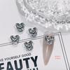 Retro Luxury DIY Rhinestone Heart Nail Accessories - Zircon Manicure Jewelry