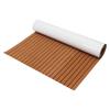 1200mmx2400mmx5mm EVA Foam Faux Teak Boat Deck Mat Brown Decking Sheet Yacht Flooring Anti Skid Mat Self Adhesive Vehicle Pad