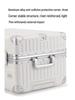 Large 24/26-Inch Multifunctional Aluminum Frame Suitcase with Universal Wheels for Men & Women's Travel