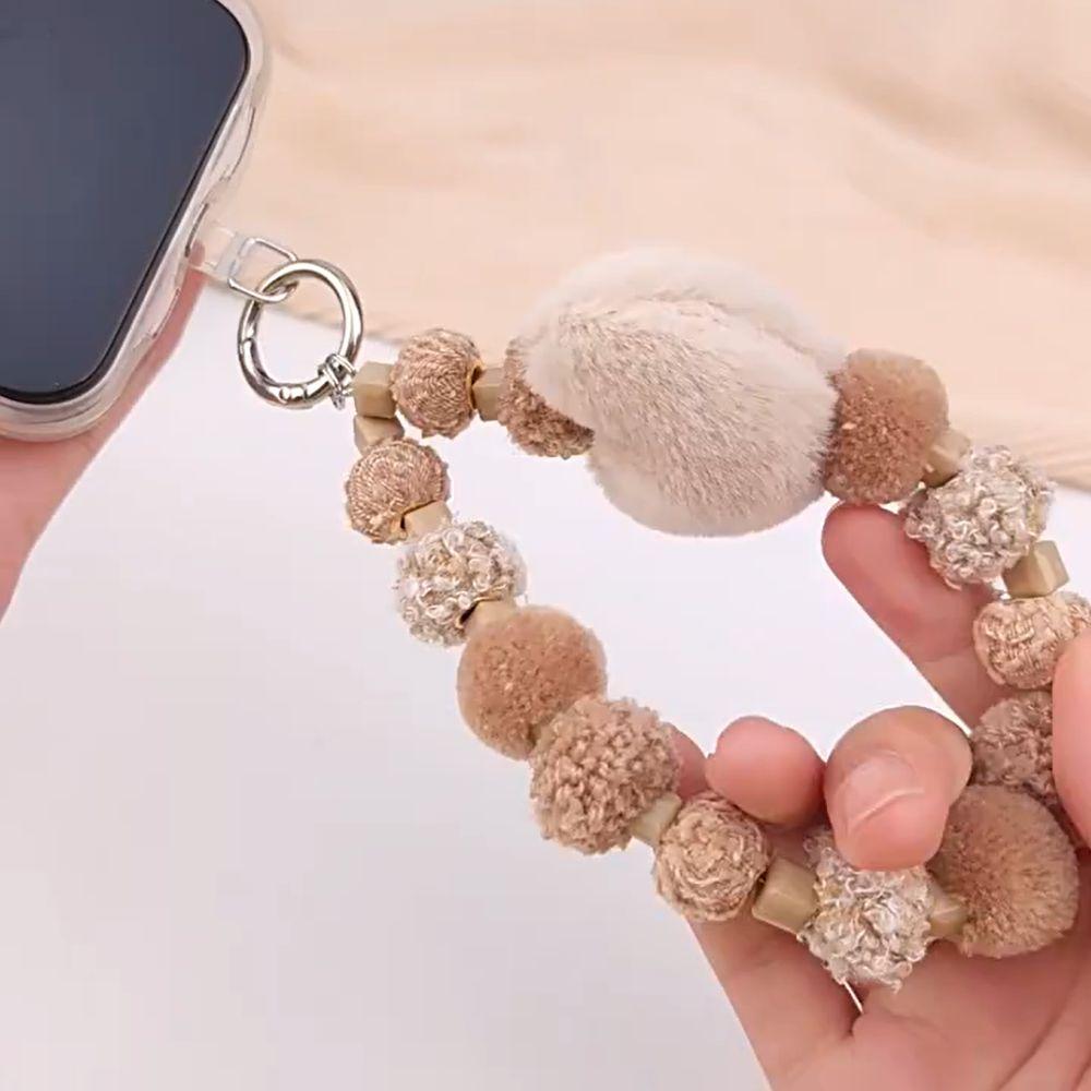 Soft Loveheart Beaded Keychain Colorful Loveheart Beaded Bracelet Female Lady Girl