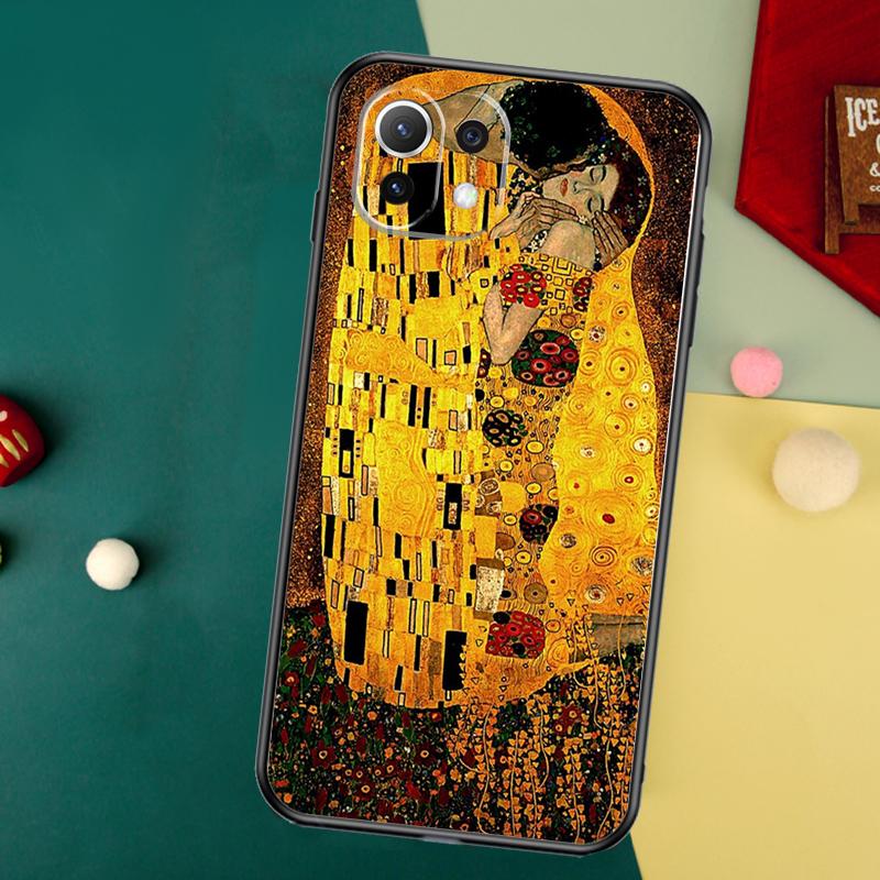 Gustav Klimt Kiss Art Case For Xiaomi 14T 13T 12T 11T Pro 13 14 15 Ultra POCO X6 Pro X3 X5 F5 F6 M6 X7 Pro Cover